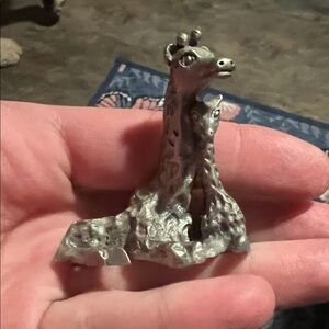 Spoontiques pewter giraffe